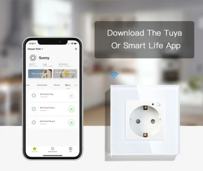 BSEED Wall Socket Wifi EU Standard 86*86mm Smart Power Monitor Sockets WIFI Socket Google Alexa APP Control - Image 22