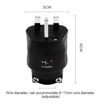 1pcs UK Plug Audio HiFi DIY Hi-end Acoustic Sound System AC Power UK Electric Plug 3 Pin UK British Plug Fuse Connector Adapter - Image 12