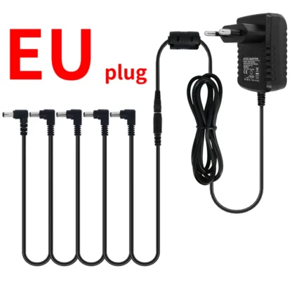 5-way Electric Guitar Effect Pedal Power Supply Accessories Cables Adapter Daisy Chain Wire 9V DC 1A US EU UK JP AU Plug Pod - Image 7
