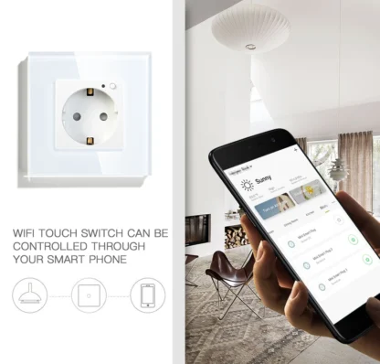 BSEED Wall Socket Wifi EU Standard 86*86mm Smart Power Monitor Sockets WIFI Socket Google Alexa APP Control - Image 24
