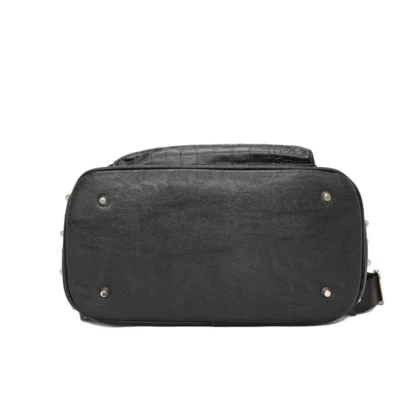Fashion Rivet Backpack Men Alligator PU Leather Men's Backpacks Laptop Bag Rock Hip-Hop Travel Backpack Male Student School Bag - Image 21