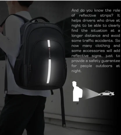 Lifetime Warranty Large Capacity Backpack 15.6inch Laptop Backpack Anti Theft Men Backpack College Schoolbag Travel Bag For Men - Image 15