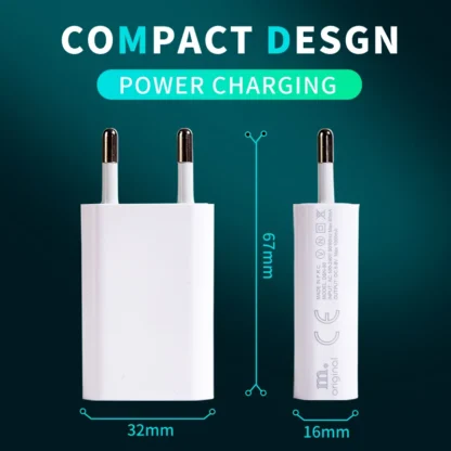 20Pcs Universal 5V 1A USB Wall Travel Charger Head Power Adapter Portable  EU Plug  Charging  For Mobile Phone MP3 7 8 Xs - Image 11