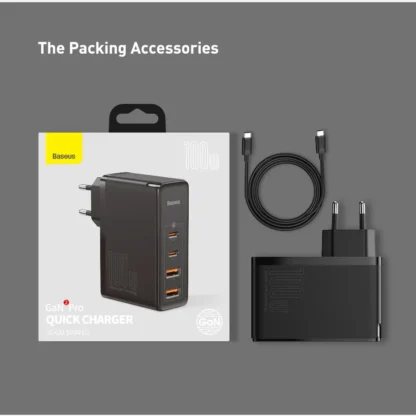 Baseus GaN Charger 100W PD QC USB Fast Charger Type C Quick Charging USB C Phone Charger for iPhone 15 14 13 12 Pro Max Macbook - Image 24