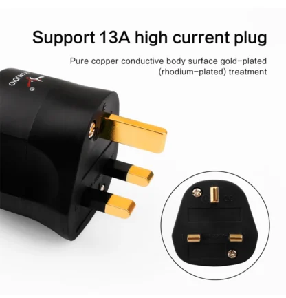 1pcs UK Plug Audio HiFi DIY Hi-end Acoustic Sound System AC Power UK Electric Plug 3 Pin UK British Plug Fuse Connector Adapter - Image 11