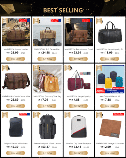 MARKROYAL Canvas Travel Bags Large Capacity Carry On Luggage Bags Men Duffel Bag Travel Tote Weekend Bag Dropshipping - Image 13