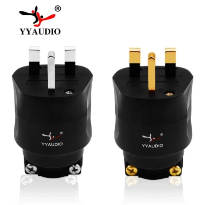 1pcs UK Plug Audio HiFi DIY Hi-end Acoustic Sound System AC Power UK Electric Plug 3 Pin UK British Plug Fuse Connector Adapter
