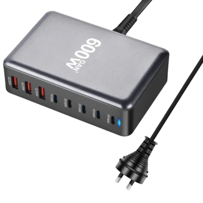 600W GaN Charger PD3.1 USB C Fast Desktop 8-port Type C PD Charger Fast Charge 3.0 USB Fast Charger for iPhone16 15 Samsung - Image 10