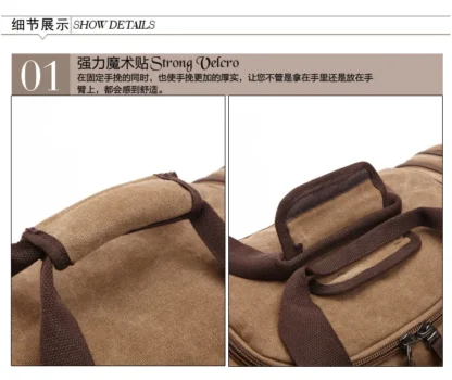 New Fashion Outdoor Travel Bag Handbag Canvas Crossbody Backpack Trend Large Capacity Casual Shoulder Bag - Image 36