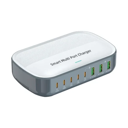 200W Desktop Charging Station FCP AFC Multiple Ports USB Fast Charger For iPhone Samsung Huawei XiAOMI Ipad Macbook PD Charger - Image 9