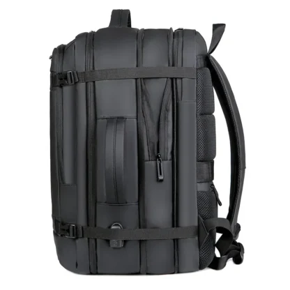 45L Large Capacity Multifunctional Extensible Rechargeable Hand-held Backpack Men's Waterproof Business Travel Computer Backpack - Image 3