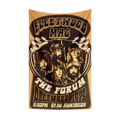 3x5 Ft Heavy Rock Band F-fleetwood-macs Flag Polyester Digital Printing Banner for Bedroom Wall Art Out Door Tapestry Decora - Image 2