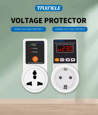 Automatic Voltage Protector Socket AC 220V 16A Adjustable Power Surge Protector Universal/US/EU/UK Plug Voltage Safe Protector - Image 3