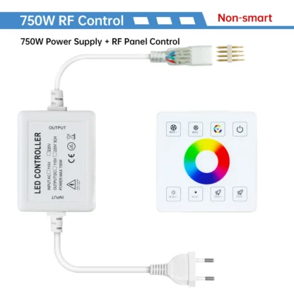 Tuya WiFi RGB Dimmer 220V 750W 1500W EU/AU/UK Power Plug RF Remote Controller for SMD2835/5050 4Pin LED Neon Strip Light - Image 16