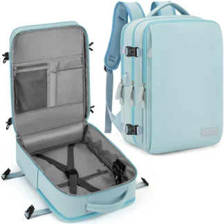 Travel Backpack 40x20x30 Cabin Plane Waterproof Expandable Weekender Laptop With USB Port Ryanair Carry-On Women Men Backpack