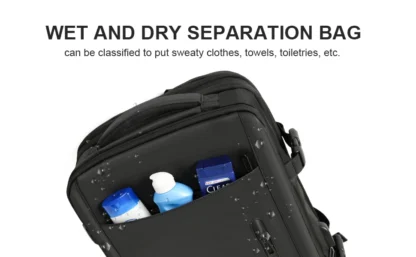 Likros Men Backpack Business Travel Backpack Carry on Waterproof Expandable Backpacks Large Capacity Weekend Traveler Laptop Bag - Image 12