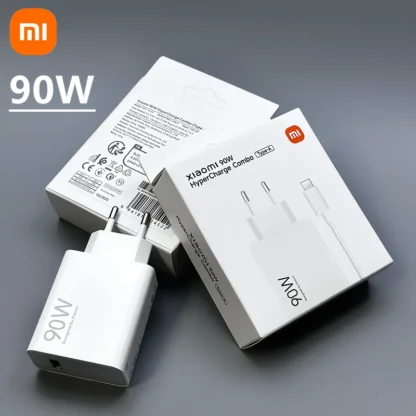 Xiaomi 90W Fast Charger Adapter 6A Type C cable For mi 11 12 Lite 13T 14 Ultra Redmi Note 11T 12T 13 15Pro POCO F4 X5