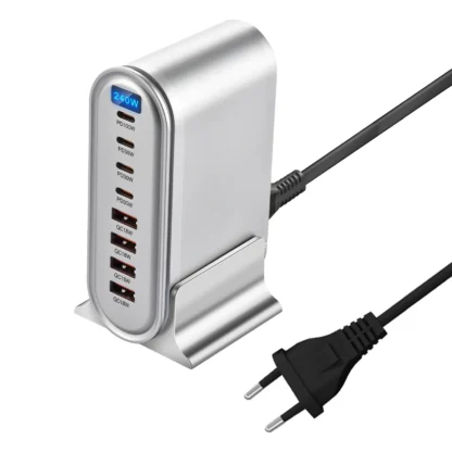 240W GaN USB Fast Charger Multi Ports Desktop Charging Station For iPhone/Samsung/iPad/MacBook Quick Charger Type C QC 4C4A - Image 10