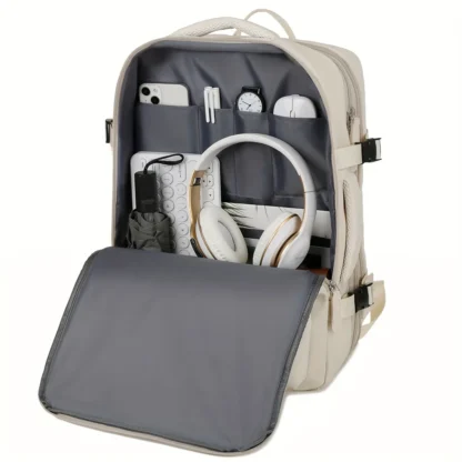 Expandable Backpack Men's Large-Capacity School Bag Business Trip Portable Luggage Bag Backpack College Student Laptop Bag - Image 5