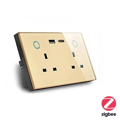 Shawader Zigbee Smart Tuya USB PD 20W Type C Charge Wall Socket UK Plug Outlet Touch Switch Wireless Remote by Alexa Google Home - Image 12