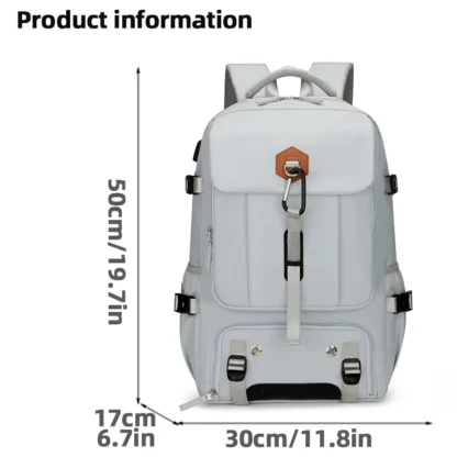 Outdoor backpack for travel, 50L waterproof camping backpack for women and men, backpack with shoe compartment - Image 8
