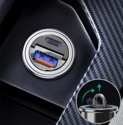 Mini Stealth Car Adapter QC 4.0 3.0 Quick Charge Type C PD Charger 30W PD+QC/PD+PD Car Charger For iPhone 12 13 Huawei Xiaomi - Image 17