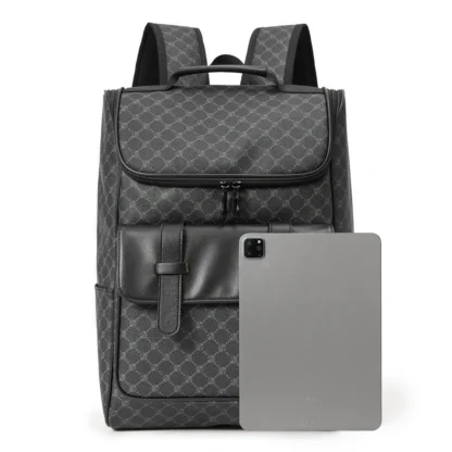 Retro Plaid Backpacks Men Large Capacity Travel Backpack Schoolbags Fashion Luxury Design Men's Backpack 15 inch Laptop Bag - Image 14