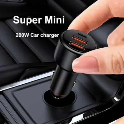 200W USB PD Car Charger 3port Super Fast Charger2.0 100W 65W SuperCharge QC3.0 for Honor Xiaomi Vivo Huawei iPhone 14 13Pro - Image 6