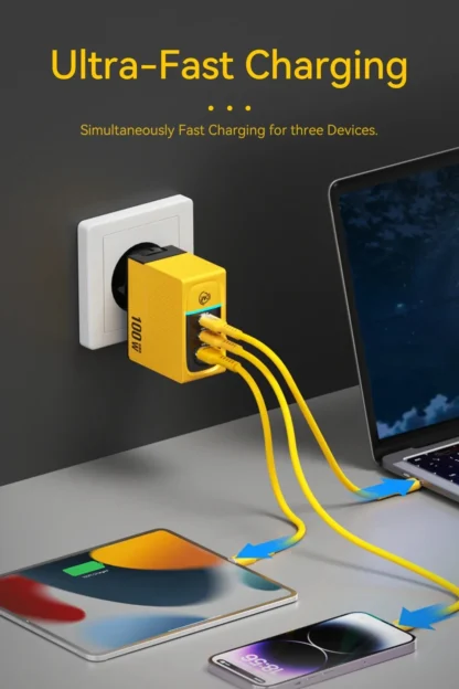 WEKOME GaN 100W Charger High Speed Fast Charging Type C Charger for Xiaomi 13 Samsung s23 ultra iPhone 15 pro max Macbook Pro - Image 23