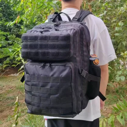 SYZM 50L Large Capacity Men Tactical Backpack Outdoor Rucksack Hiking Camping Hunting Sports Travel Bags with Bottle Holder - Image 9