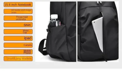 2025 Casual Atmosphere Business Computer Bag New Backpack Outdoor Large Capacity Travel Shoulder Bags For Men - Image 12