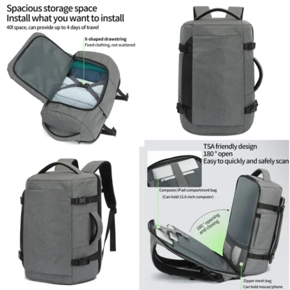 Versatile commuting backpack: waterproof fabric+carrying system, preferred for daily and short distance travel - Image 3