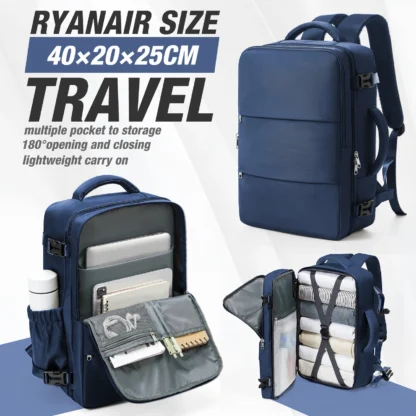 Ryanair 40x20x25 Luggage Cabin Bag, 40x30x20 Bag Men Women 15.6inch Laptop Bag Business  Travel Backpack，College School Backapck - Image 9