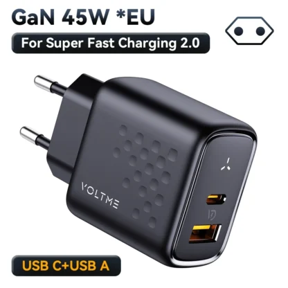 VOLTME Fast Charging USB Type C Charger 45W Dual PD Charger Wall Adapter For iPhone 15 Xiaomi Samsung Cellphones Accessories - Image 15