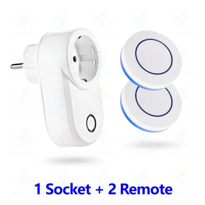 Wireless Remote Control Socket 220V 110V EU FR Smart Plug,50m Control Range,Power Outlet 15A for Home Appliance Light Fan - Image 9