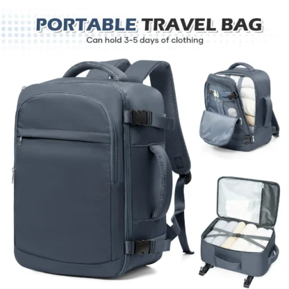 Cabin Bag Underseat Travel Backpack, Women Mens Outdoor Backpack Carry-on Backpack, Cabin Luggage Aviation Wizzair 40x30x20 Bag - Image 10