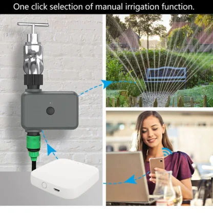 MOES Smart Tuya Bluetooth Garden Water Timers Rain Delay Programmable Automatic Irrigation Timer with Hub Required - Image 2