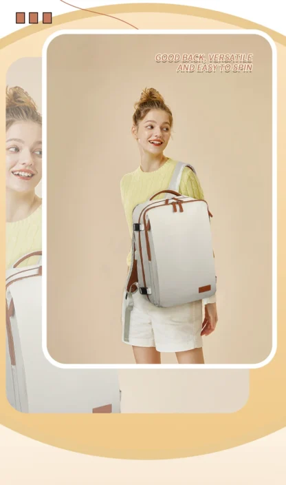 Travel Backpack 40x20x30 Cabin Plane Waterproof Expandable Weekender Laptop With USB Port Ryanair Carry-On Women Men Backpack - Image 14