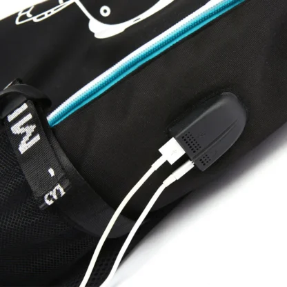 New York City Police Department Rucksack Bag w/ USB Fashion Port and Lock Teenagers Student School travel Shoulder Laptop Bag - Image 3