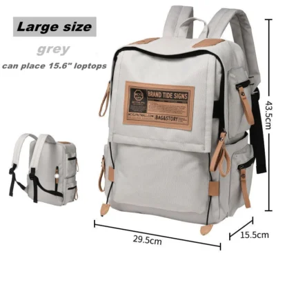 Travel Backpack Airplane Large Capacity Multi-Function Lightweight Oxford Waterproof College Casual Bag Notebook Bagpacks - Image 9