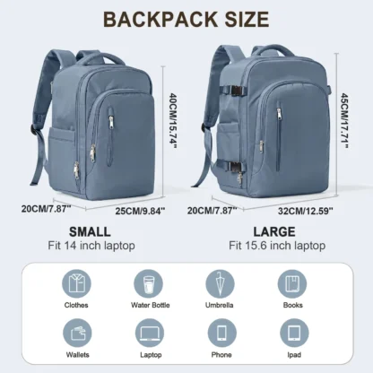 Laptop Bag Travel Backpack for Women Large Capacity Easyjet Carry-Ons 45x36x20 Backpack Ryanair 40x20x25, Men's Cabin Backpack - Image 7