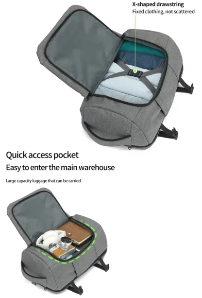 Versatile commuting backpack: waterproof fabric+carrying system, preferred for daily and short distance travel - Image 12