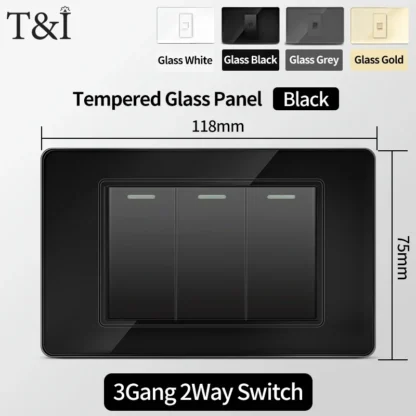 America Standard Power Outlet 118 Series 118*75mm Double USB Type-C Quick Charger US Mexico Glass Panel Wall Socket 16A 110V - Image 18
