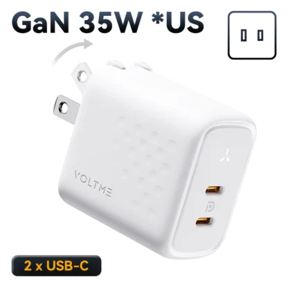 VOLTME 35W  PD USB C Charger GaN III Tech Fast Charger Fast Wall Charger Block for iPhone 15 Pro Max MacBook iPad Steam Deck - Image 11