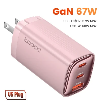 Toocki 67W GaN USB Type C Charger Digital Display 65W 45W PPS PD QC4.0 Quick Charge For Macbook Laptop IPAD Tablet iPhone 15 14 - Image 17