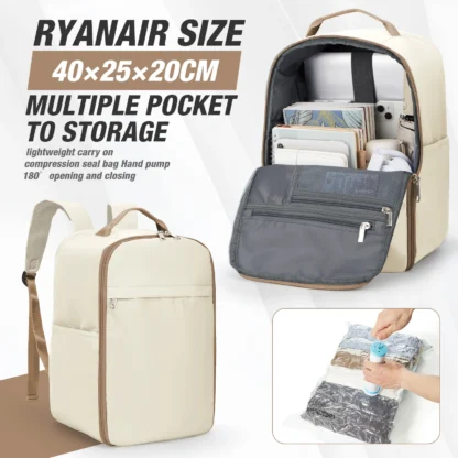 Aircraft Cabin Travel Backpack 40x20x25 Vacuum Backpack Hand Luggage,  Laptop Backpack Studenten rucksack, Casual Daypacks - Image 10