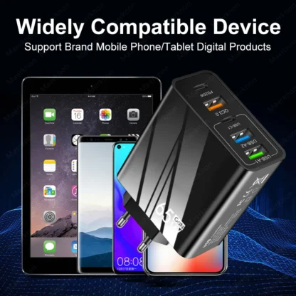 65W GaN USB Fast Charger Multi Ports Type C Quick Charge Wall Charger For iPhone 15 Samsung Xiaomi USB PD Phone Charger Adapter - Image 6