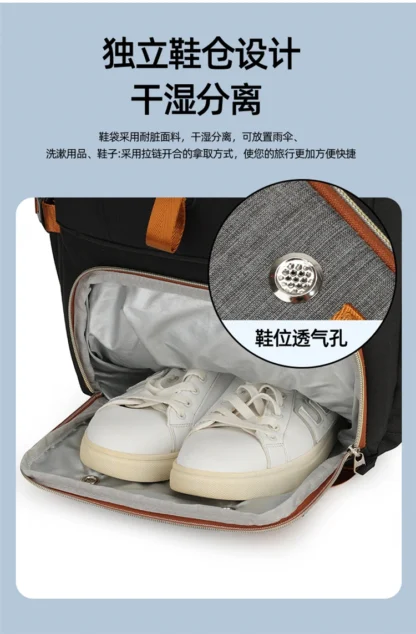 Outdoor backpack for travel, 50L waterproof camping backpack for women and men, backpack with shoe compartment - Image 16