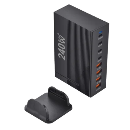 240W Desktop GaN Charger 8-port USB Type C PD Fast Multiple Usb Mobile Phone Quick Charger For Iphone 16/15/14 Samsung Xiaomi - Image 4