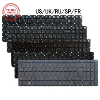 US/UK/RU/SP/FR Laptop Keyboard For Acer E15 A315-21 A315-31 A315-41 A315-51 A315-53G A315-56 A515-51/G A615-51 A715-71G